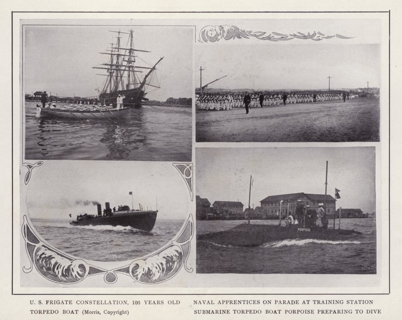 Newport, Rhode Island: Fragata estadounidense Constellation de American Photographer (after)
