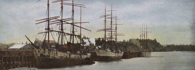 Oregón: Barcos de Vela Anclados en el Puerto de Portland de American Photographer (after)