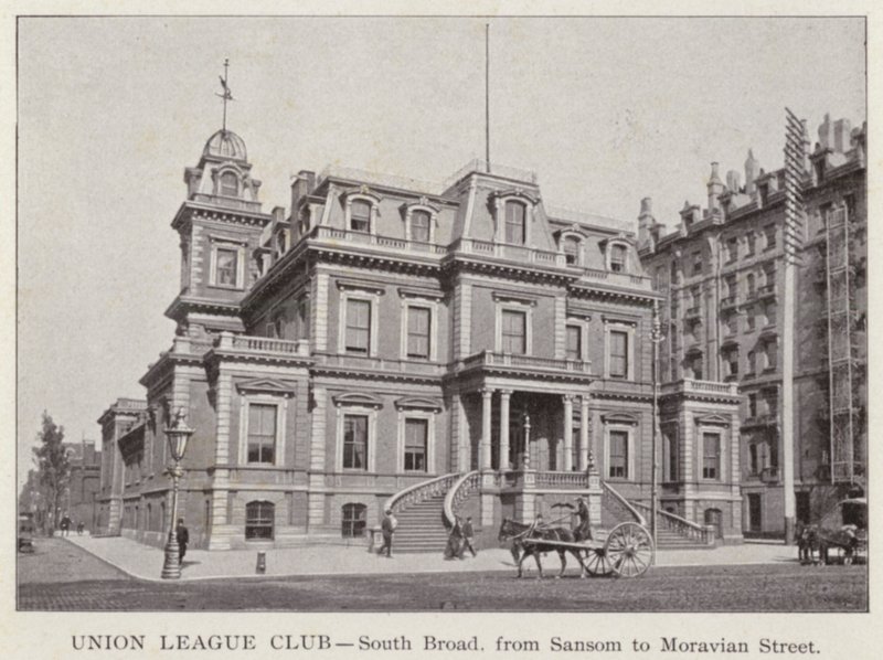 Filadelfia: Union League Club, South Broad, de Sansom a Moravian Street de American Photographer (after)