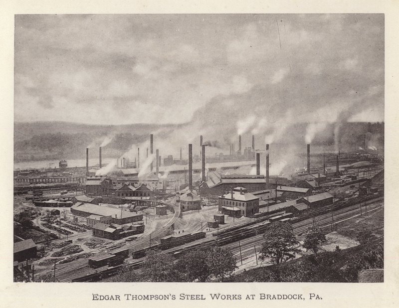 Pittsburgh: Fábrica de acero Edgar Thompson en Braddock, Pensilvania de American Photographer (after)