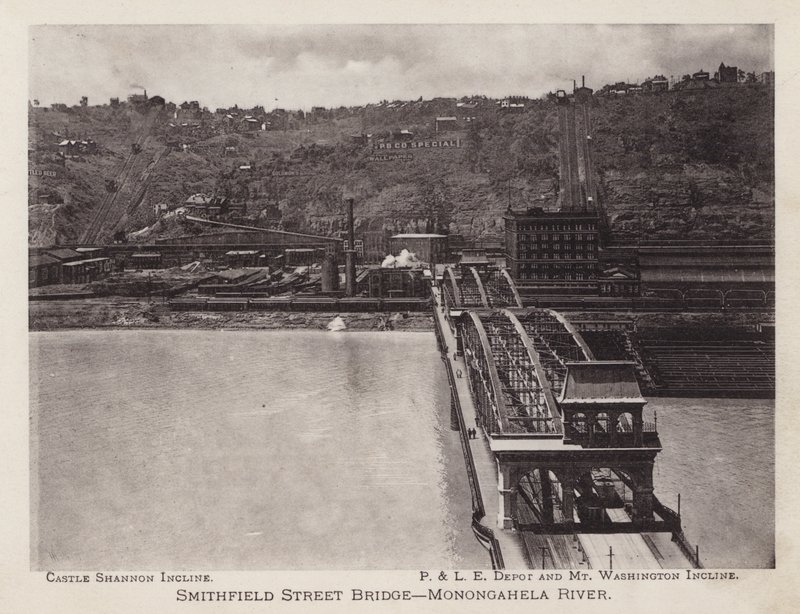 Pittsburgh: Puente de la calle Smithfield, río Monongahela de American Photographer (after)
