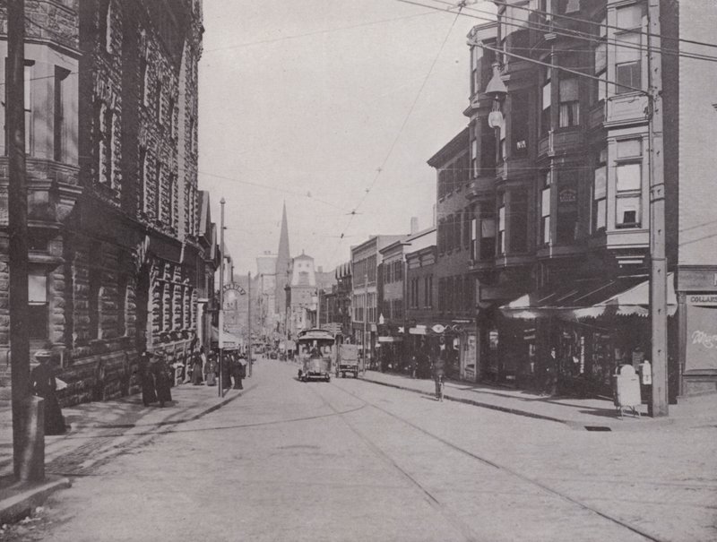 Providence, Rhode Island: Calle Westminster Este desde la Catedral de American Photographer (after)