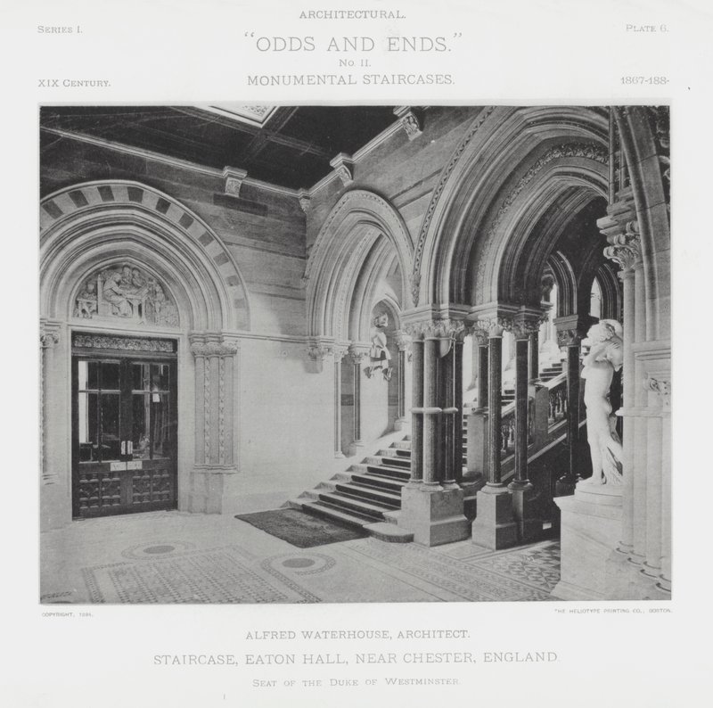 Escalera, Eaton Hall, cerca de Chester, Inglaterra de American Photographer (after)