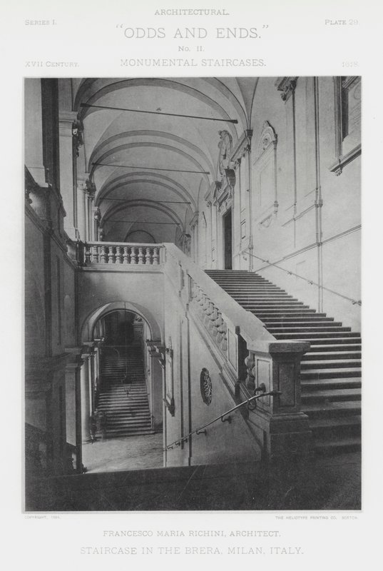 Escalera en la Brera, Milán, Italia de American Photographer (after)