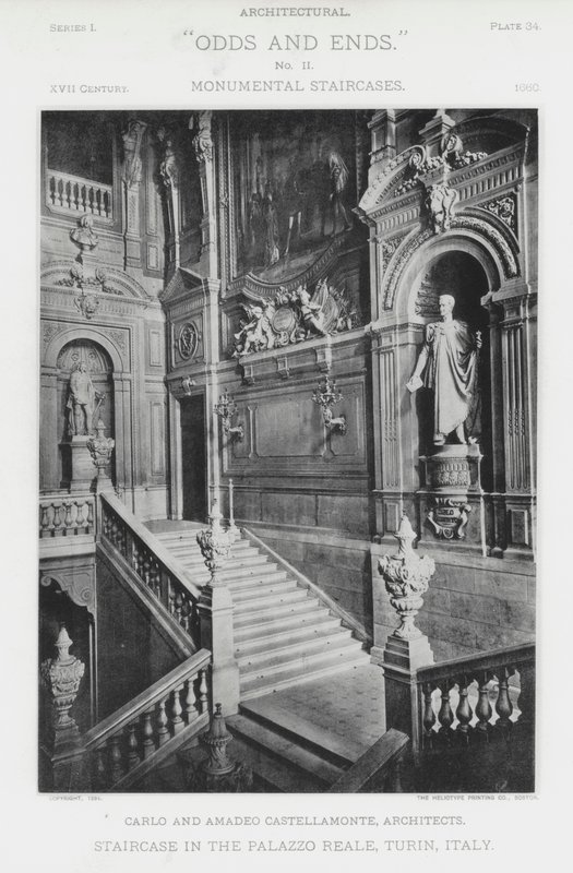 Escalera en el Palazzo Reale, Turín, Italia de American Photographer (after)