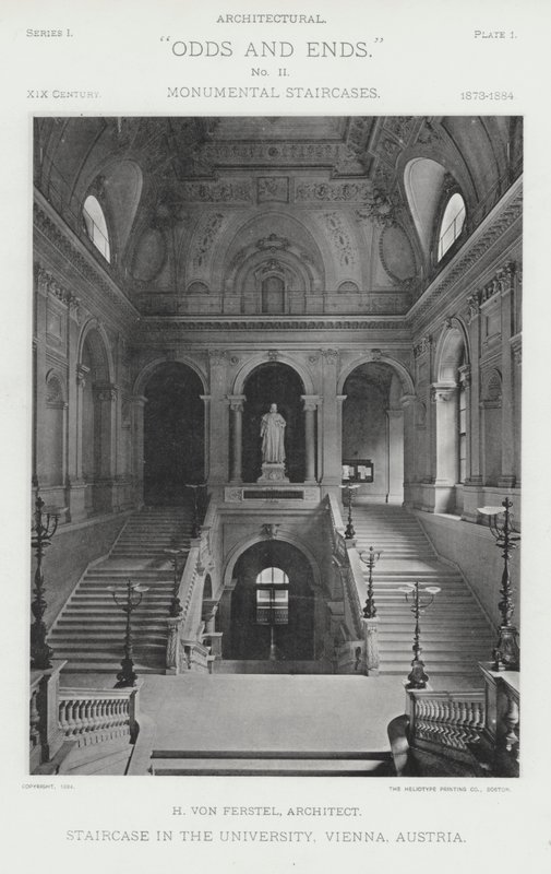 Escalera en la Universidad, Viena, Austria de American Photographer (after)