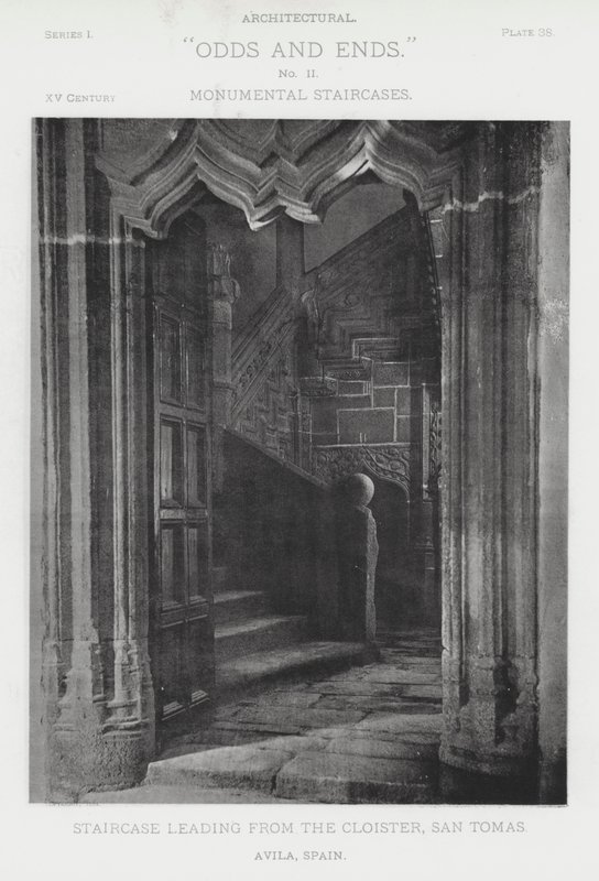 Escalera que conduce desde el claustro, San Tomás, Ávila, España de American Photographer (after)