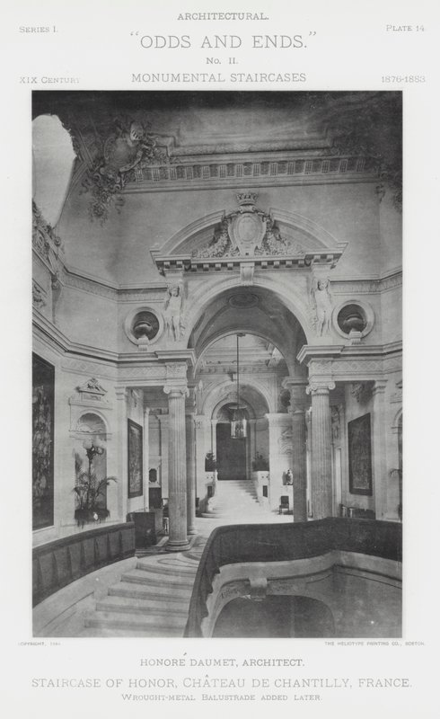 Escalera de Honor, Chateau De Chantilly, Francia de American Photographer (after)