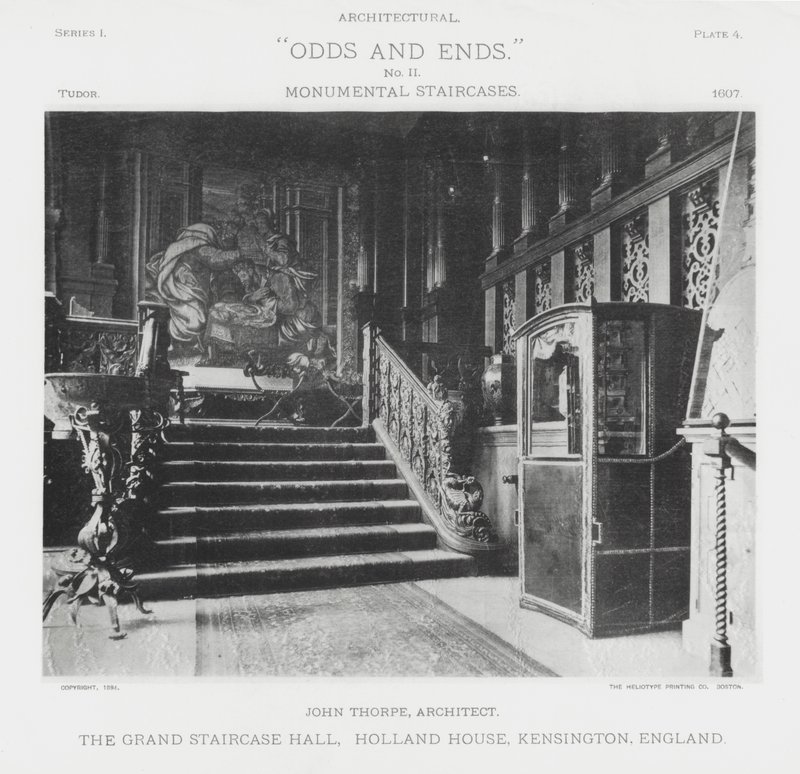 El Gran Salón de la Escalera, Holland House, Kensington, Inglaterra de American Photographer (after)