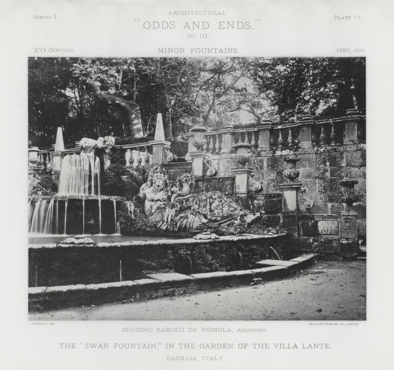 La "Fuente del Cisne," en el Jardín de la Villa Lante, Bagnaia, Italia de American Photographer (after)
