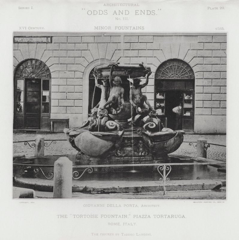 La "Fuente de la Tortuga," Piazza Tortaruga, Roma, Italia de American Photographer (after)