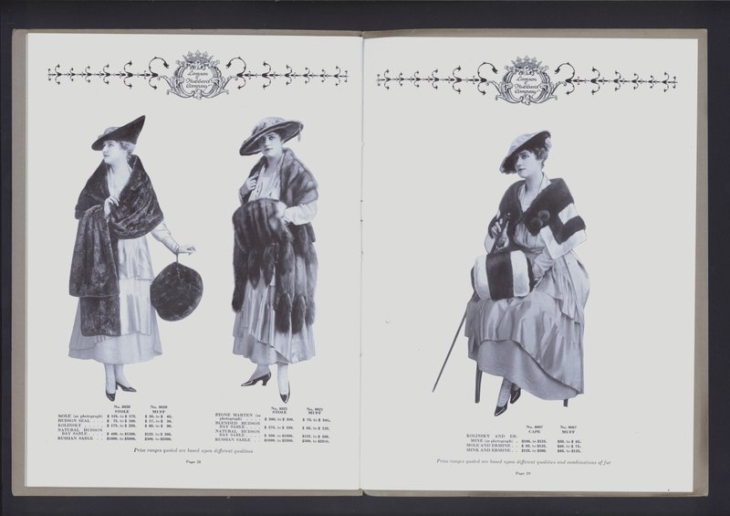 Doble página de The Theater of Fur Fashion de American Photographer (after)