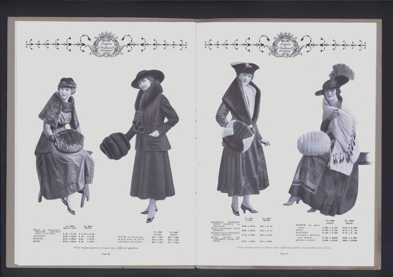 Doble página de The Theater of Fur Fashion de American Photographer (after)