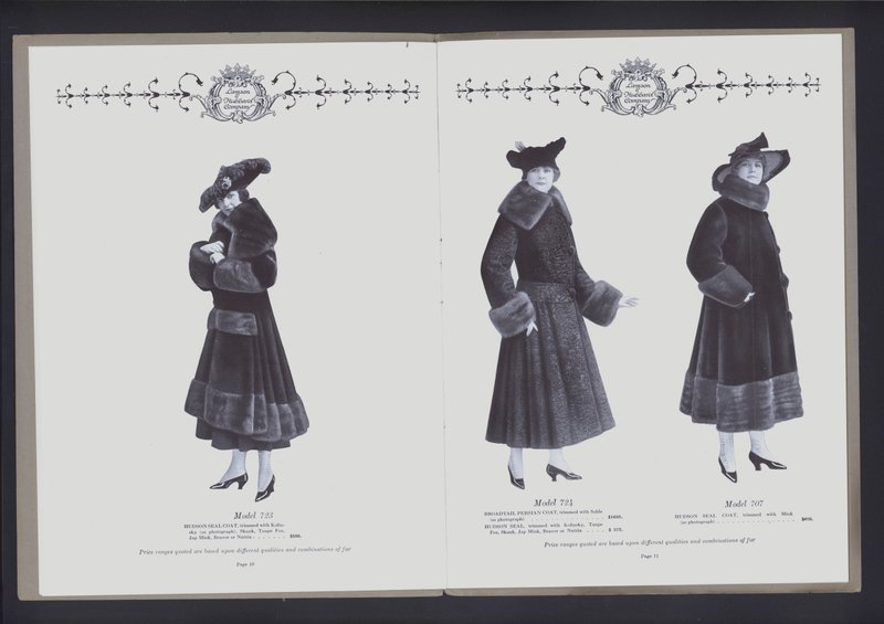 Doble página de The Theater of Fur Fashion de American Photographer (after)