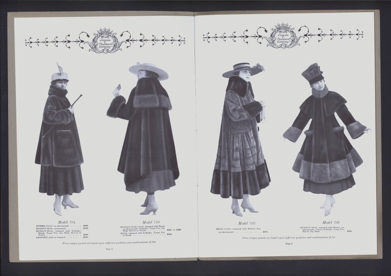 Doble página de The Theater of Fur Fashion de American Photographer (after)