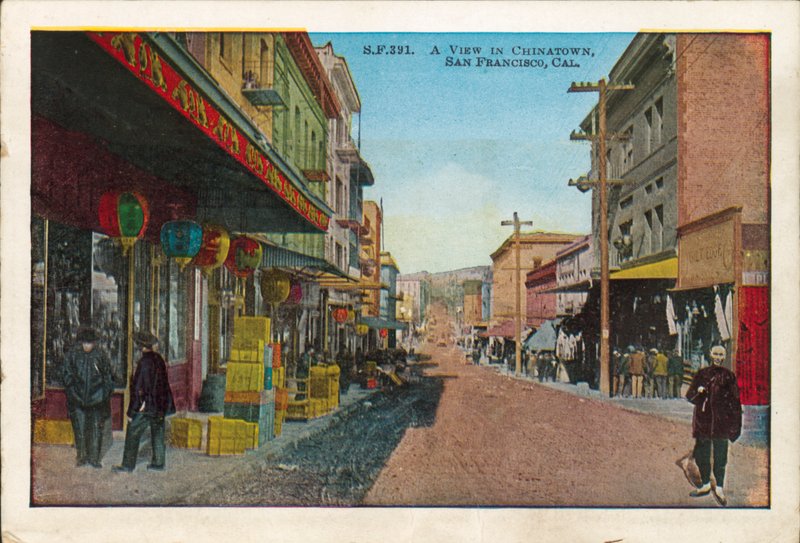 Vista de Chinatown, San Francisco, California (foto en color) de American Photographer