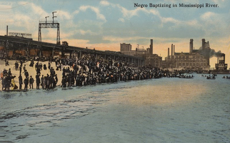 Bautizo afroamericano, río Misisipí (foto) de American Photographer