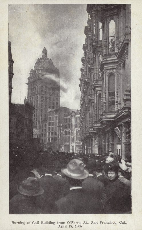 Secuelas del terremoto de San Francisco de 1906 (fotografía en blanco y negro) de American Photographer