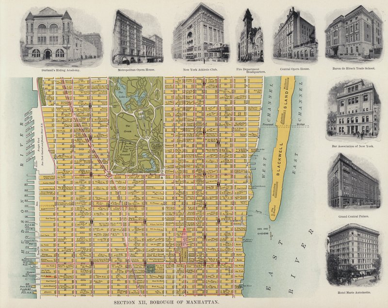 Borough of Manhattan (foto en blanco y negro) de American Photographer