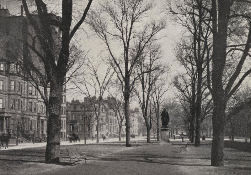 Boston: Commonwealth Avenue (foto en blanco y negro) de American Photographer