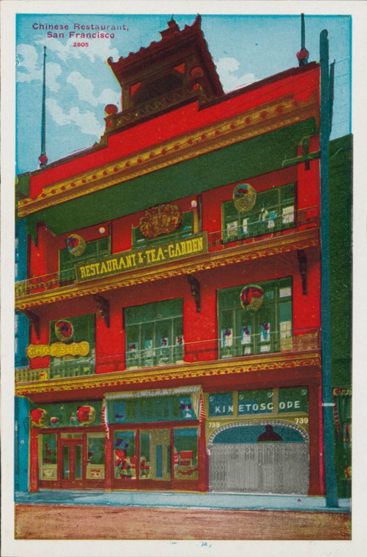 Restaurante chino, San Francisco (foto coloreada) de American Photographer