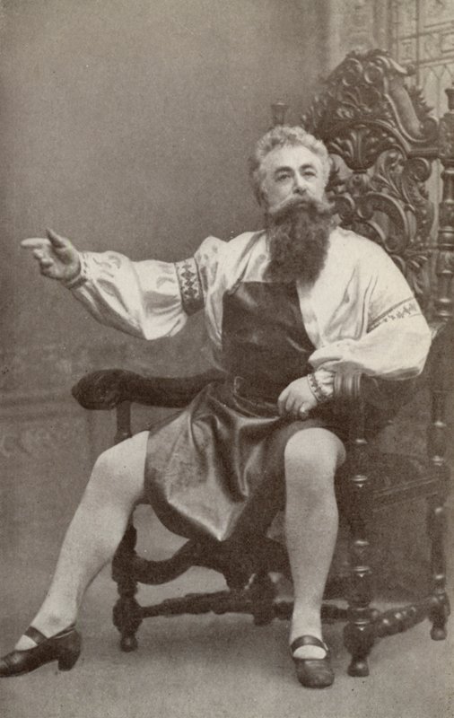 Emil Fischer, como Hans Sachs, en "Die Meistersinger Von Nurnburg" (foto b/n) de American Photographer