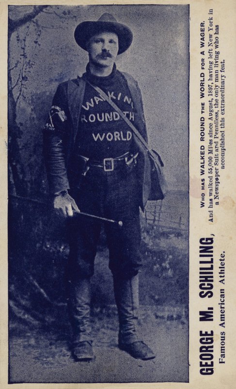 George M Schilling, famoso atleta estadounidense (foto en blanco y negro) de American Photographer