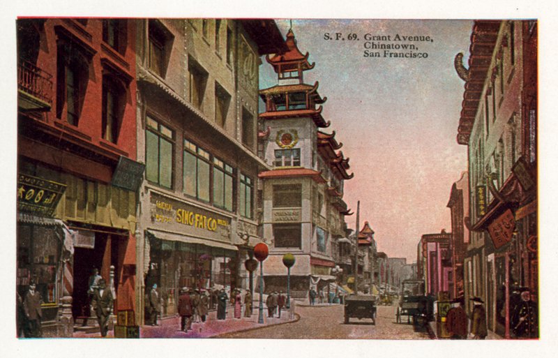 Grant Avenue, Chinatown, San Francisco (foto en color) de American Photographer