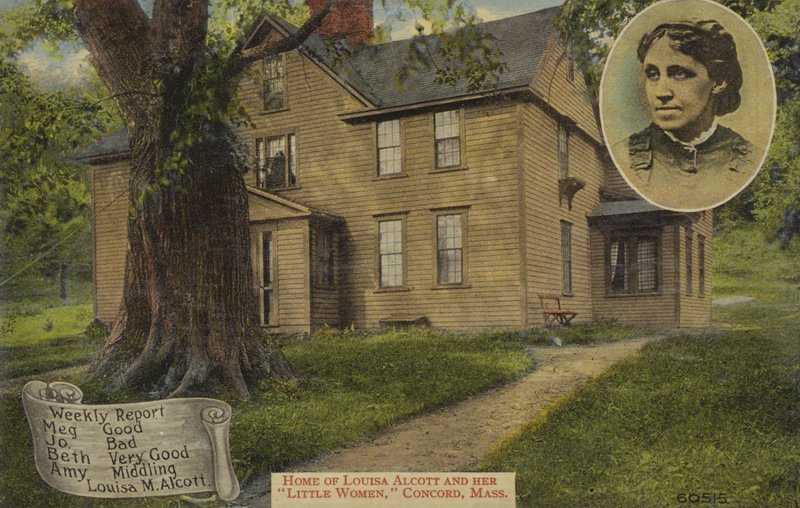 Casa de Louisa M Alcott y sus Mujercitas, Concord, Massachusetts, EE.UU. (foto en color) de American Photographer
