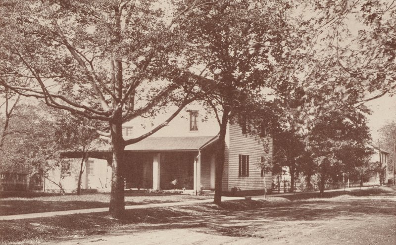 Sede de "The Minerva", el Primer Club Literario Femenino, New Harmony, Indiana (fotografía en blanco y negro) de American Photographer