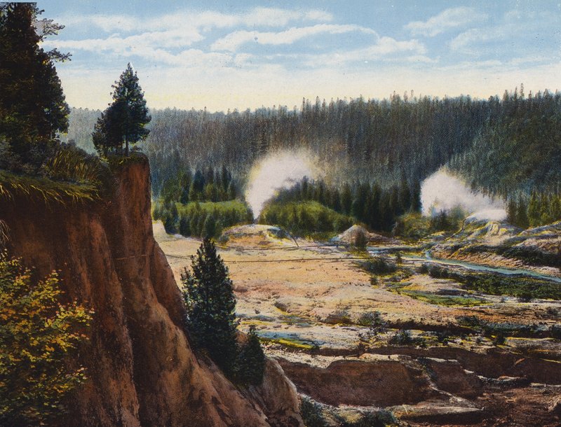 Minería hidráulica, Dutch Flat, California (foto en color) de American Photographer