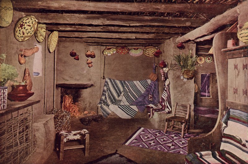 Interior de la Casa Hopi, Gran Cañón, Arizona de American Photographer
