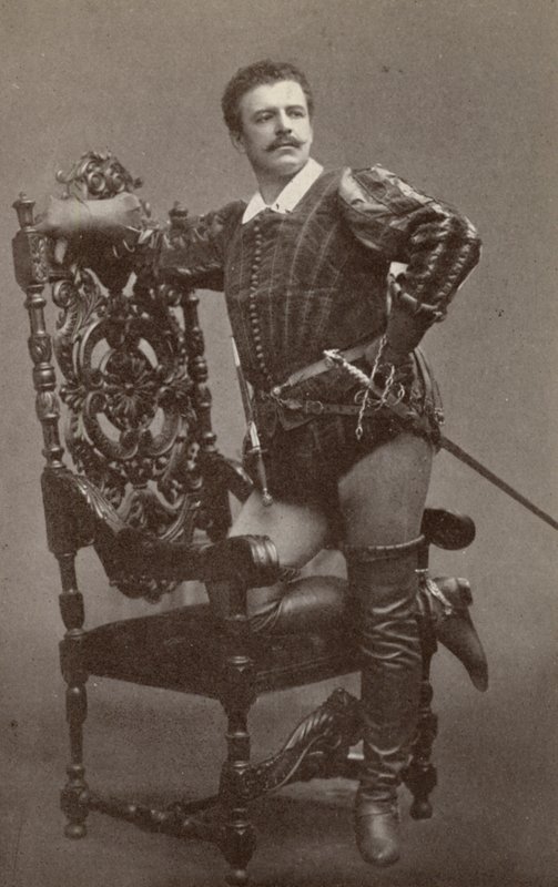 Jean de Reszke, como Raoul, en "Les Huguenots" (foto b/n) de American Photographer