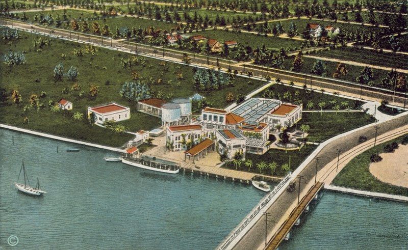 Miami, Florida, hacia 1925: El Acuario (foto en color) de American Photographer