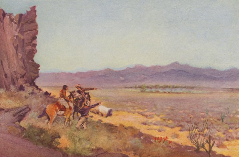 Mirage en el desierto, Arizona (foto coloreada) de American Photographer