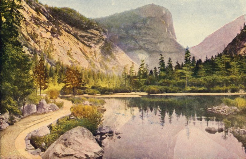 Mirror Lake, Parque Nacional de Yosemite (foto en color) de American Photographer