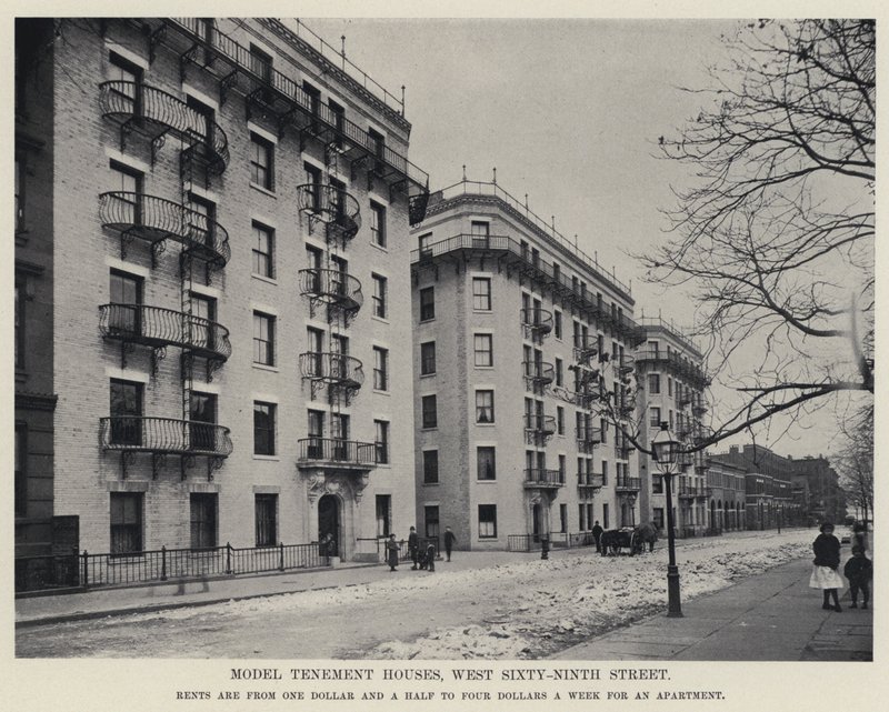 Casas de inquilinato modelo, West Sixty-Ninth Street de American Photographer