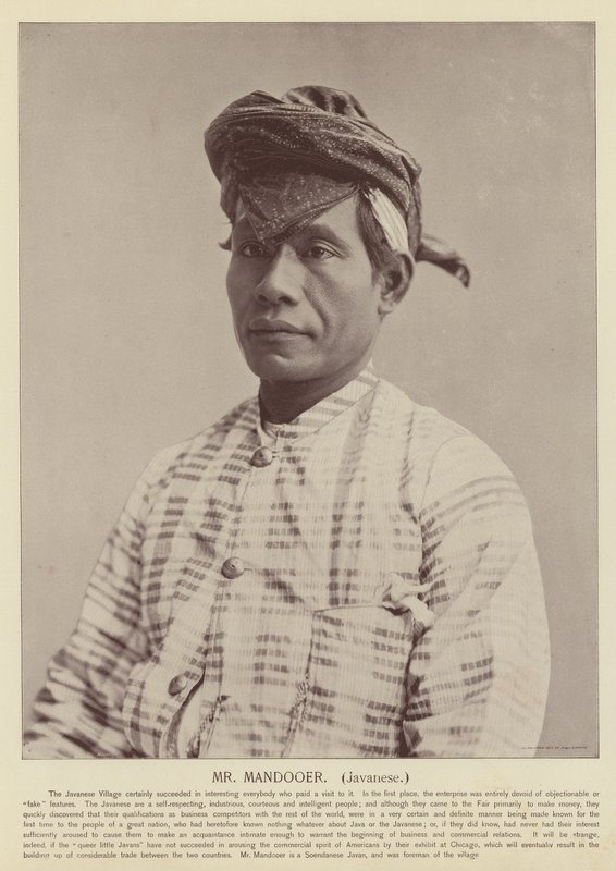Sr. Mandooer, javanés de American Photographer