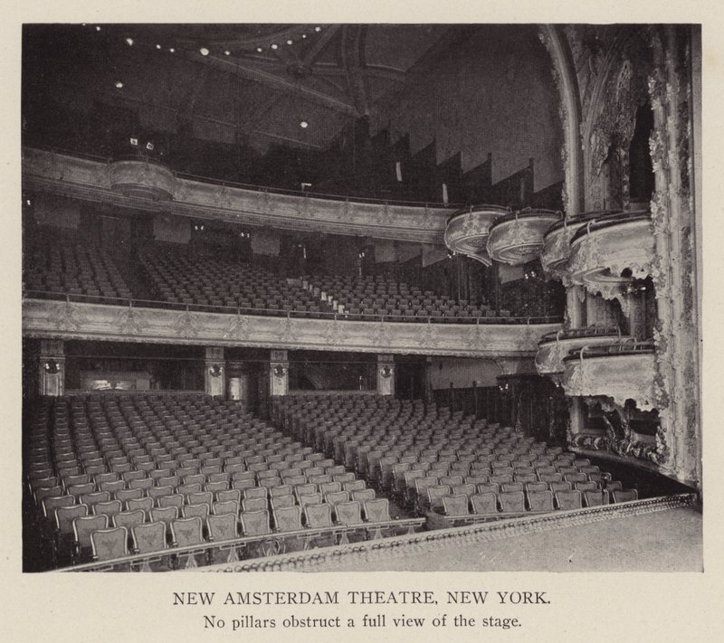 New Amsterdam Theatre, Nueva York (foto en blanco y negro) de American Photographer