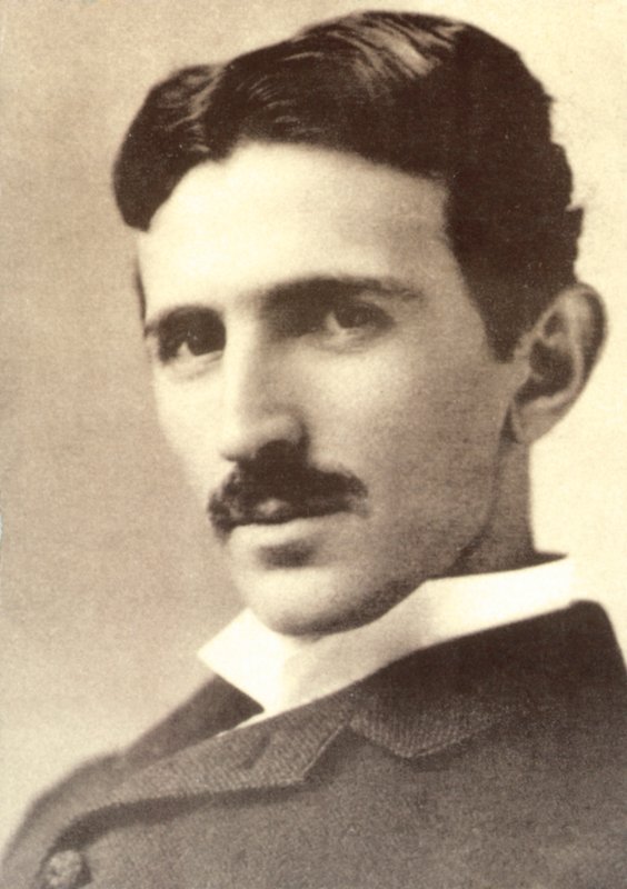Nikola Tesla (foto en blanco y negro) de American Photographer