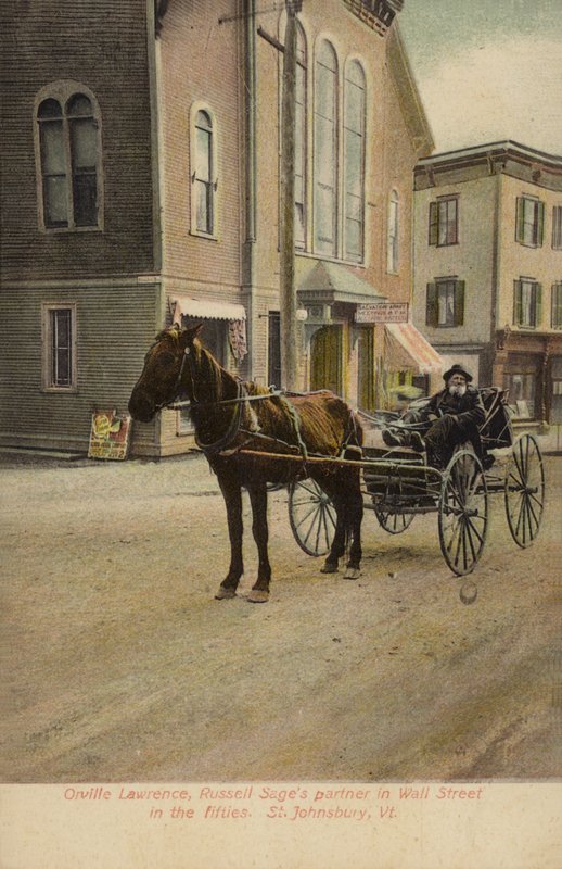 Orville Lawrence, socio de Russell Sage en Wall Street en los años cincuenta, St Johnsbury, Vermont, EE.UU. (foto en color) de American Photographer