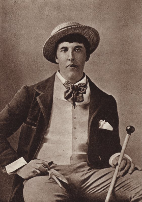 Oscar Wilde, poeta y dramaturgo irlandés, en América (foto b/n) de American Photographer