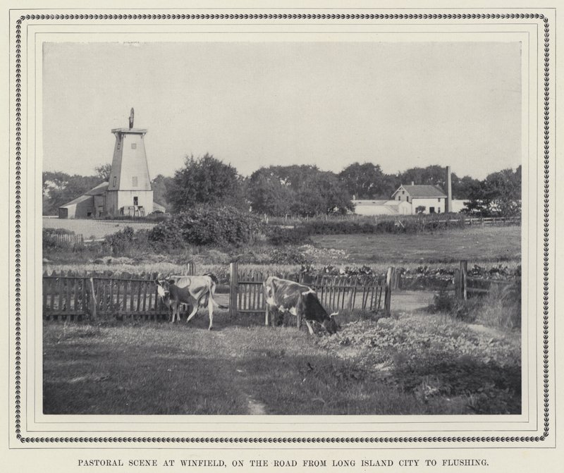Escena Pastoral en Winfield, en el Camino de Long Island City a Flushing de American Photographer