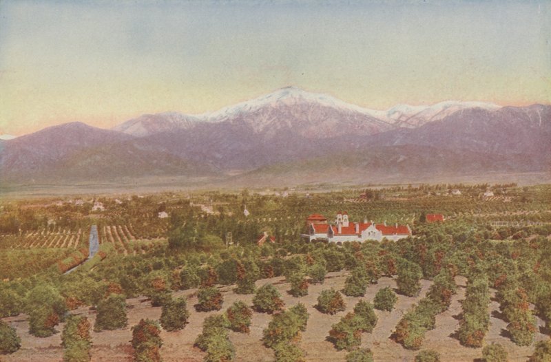 Redlands, California, Vista desde Smiley Heights (foto coloreada) de American Photographer
