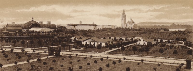 San Diego: La Granja Modelo, Exposición Panamá-California (foto b/n) de American Photographer