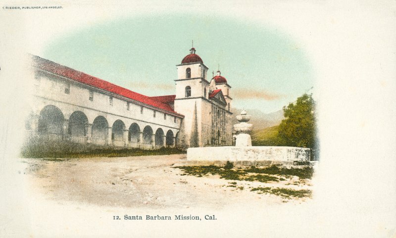 Misión de Santa Bárbara, California (foto en color) de American Photographer