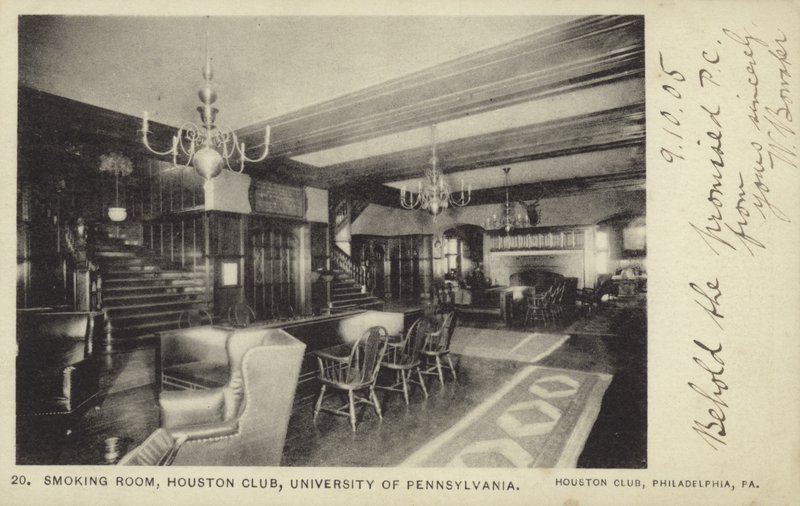 Sala de fumadores, Houston Club, Universidad de Pensilvania, Filadelfia de American Photographer