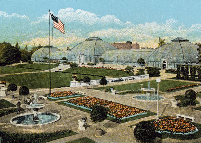 Jardines hundidos y Conservatorio, Parque Washington de American Photographer