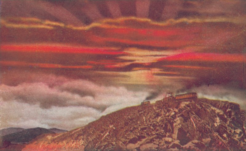 Puesta de sol en Pikes Peak (foto en color) de American Photographer