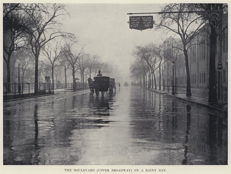 El bulevar (Broadway superior) en un día lluvioso de American Photographer
